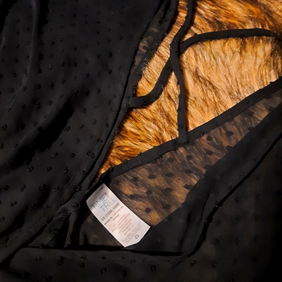 Time and Tru / Black 1x Top / Bathing suit Baby doll/ Shear - Picture 6 of 9